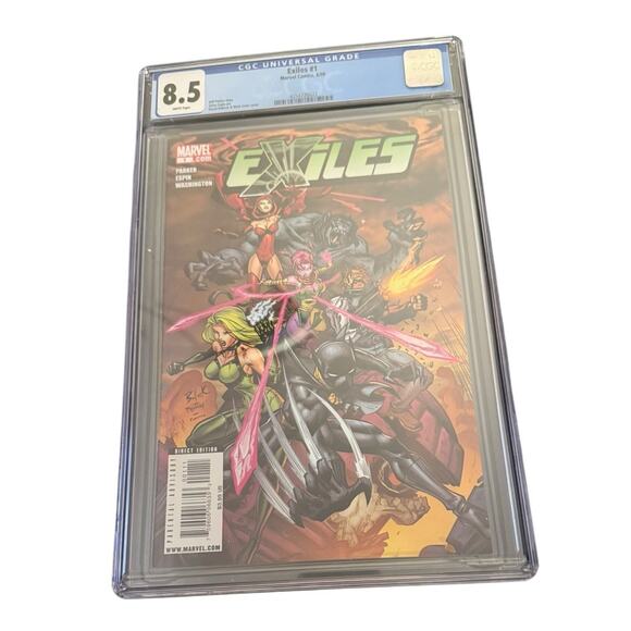 Exiles #1 Marvel Direct Comics June 6/09 2009 CGC 8.5 White Pages Jeff Parker - Picture 1 of 2